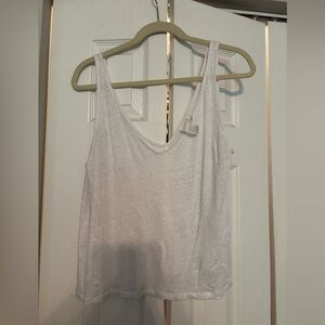 H&M White linenTank Top